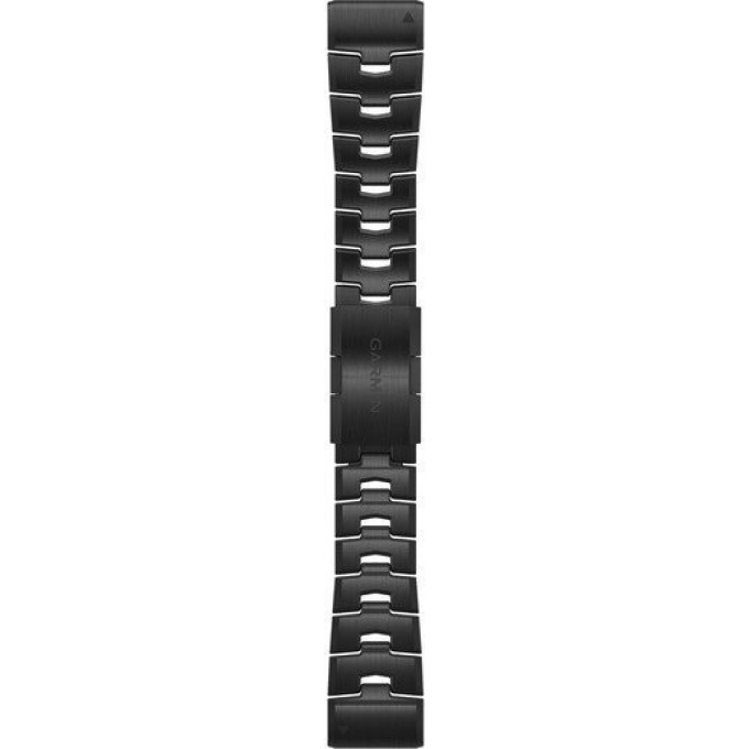 Ремешок сменный для GARMIN FENIX 6 22MM VENTED TITANIUM BRACELET WITH CARBON GRAY DLC COATING 010-12863-09